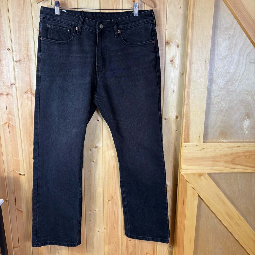 Levi’s 513 jeans men’s black Wash denim size 34X30 *Read * Altered Classic